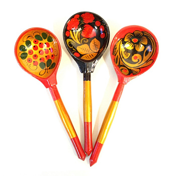 Ложка хохлома традиционная  Ложка хохлома традиционная