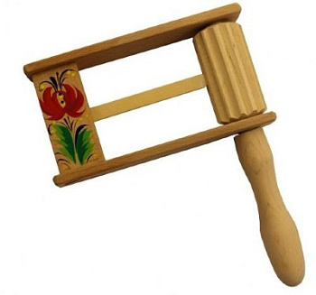 ПКП Нота Трещотка круговая городецкая роспись ПКП Нота Трещотка круговая городецкая роспись