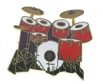 GEWA Значок ударная установка (красный)