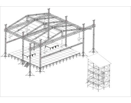 Truss-Master Stage 16х14х9mh, wings, control tower