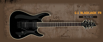 SCHECTER BLACKJACK C-1 FR BLK SCHECTER BLACKJACK C-1 FR BLK