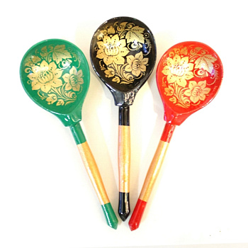 Ложка роспись "золото"  Ложка роспись "золото"