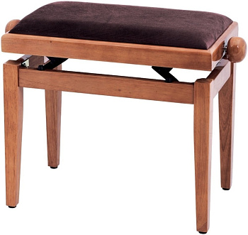 GEWA FX Piano Bench Yew Highgloss Brown Seat