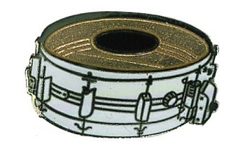 GEWA Значок малый барабан (белый)