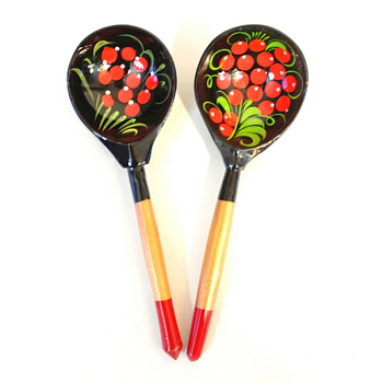 Ложка роспись "чернушка"  Ложка роспись "чернушка"